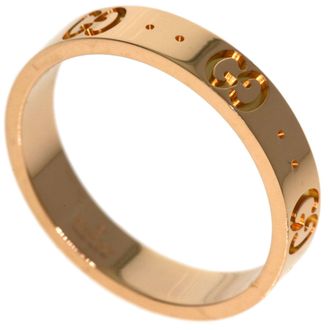 Gucci Icon Pink Gold (18K) Band Ring (Pre-Owned)