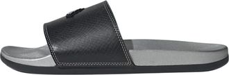 adidas Adilette Comfort Slides Asia Sizing Black Silver Metallic JQ2254