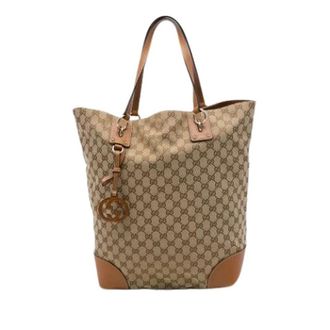 Gucci Bolso Tote de Lona Vintage Pre-owned - Pre-owned - Mujer - Beige - ONE SIZE