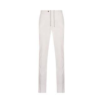 Pantaloni Torino Slim-fit Trousers, male, White, Size: 2XL Slim Jogger Trousers