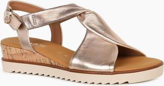 Gabor Womens Rich Womens Sandals - Gold - Size: 2.5
