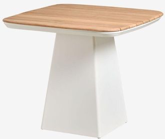 Sklum Sklum - Mesa De Jard&iacute;n En Aluminio Y Madera De Teca Inkeri