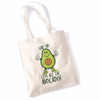 Bang Tidy Clothing Hay Ho Lets All Eat Avocado Tote Bag - Natural