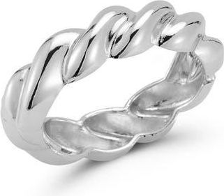 Sphera Milano Twisted Bangle Bracelet in Silver at Nordstrom Rack