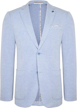 R2 Amsterdam Jassen, Heren, Blauw, L, Stijlvolle Blazer voor Mannen