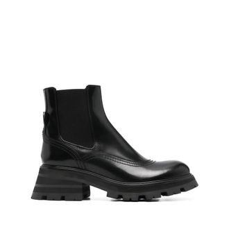 Alexander McQueen Alexander McQueen, Chelsea Boots, female, Black, Size: 6 US Wander Chelsea Boot