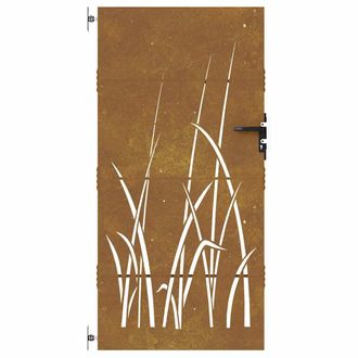 vidaXL Vidaxl Cancello Da Giardino 85x175 Cm In Acciaio Corten Con