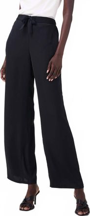 Nic+Zoe Crepe Wide Leg Pant In Black Onyx