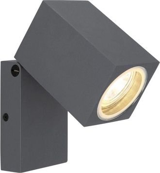 Globo Lighting Veronika Foco de exterior antracita IP44 pantalla de cristal transparente 1x GU10