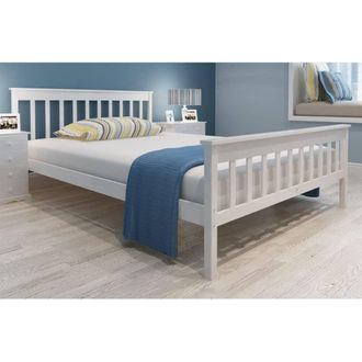 vidaXL Vidaxl - Cama Con Colch&oacute;n De Madera De Pino Maciza 140x200 Cm