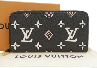 Louis Vuitton Black Noir Monogram Long Wallet (Bi-Fold) (Pre-Owned)