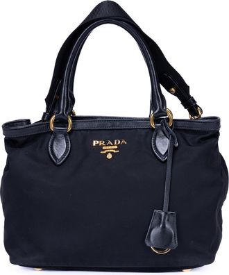 Prada Pre-owned Womens Tessuto 2Way Tote Shoulder Bag - Black - One Size