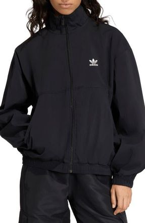 adidas Originals Essentials Woven Windbreaker Jacket in Black at Nordstrom, Size Large