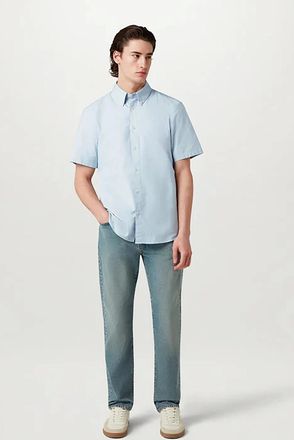 Belstaff Mens Belstaff Mens Short Sleeve Street Shirt - Sky Blue - Size: 38/Regular