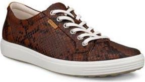 Ecco Soft 7 Sneaker in Brown Snake Print at Nordstrom Rack, Size 5-5.5Us / 36Eu