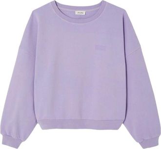 American Vintage Jitbay Sweatshirt - Dames - Sweatshirts & Hoodies - Paars - Maat: L Katoen