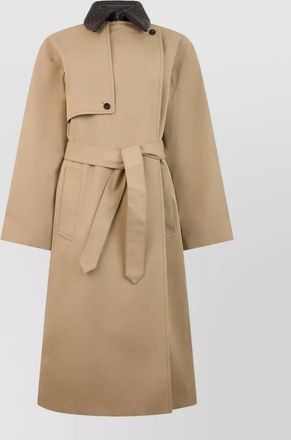 Bottega Veneta cotton belted trench coat