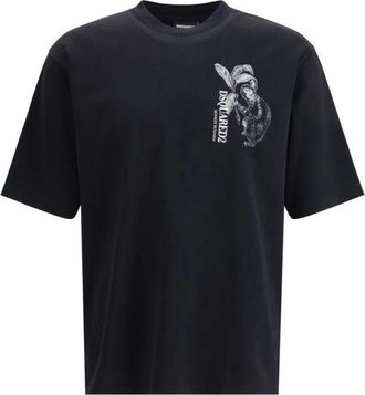 Dsquared2 Hombre, Camisetas, Negro, Talla: 2XL