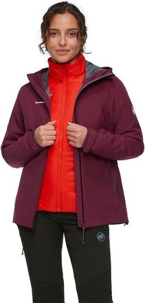 Mammut Alto Light 3-In-1 Hs Hooded Jacket - Womens in Vin/mammut Red at Nordstrom, Size X-Large