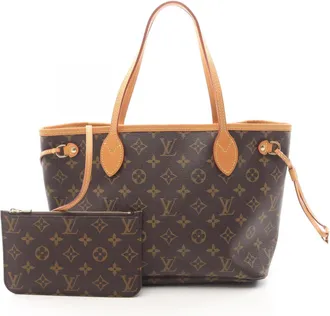 Louis Vuitton Brown Monogram Pvc Coated Canvas Leather Handbag Tote Bag (Pre-Owned)
