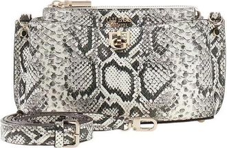 Guess Bianca Mini Crossbody - Dames - Schoudertassen - Beige - ONE Size - Polyester - Tassen