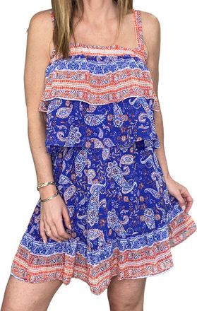 Lost + Wander Sunday Stroll Top In Blue Multi