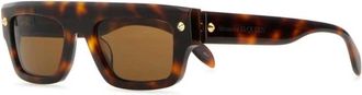Alexander McQueen Prachtige Multicolor Acetaat Zonnebril - Dames - Zonnebrillen - Veelkleurig - ONE Size - Accessoires