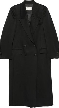 R&oacute;he Double-breasted Peaked-lapel Coat