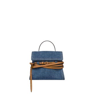Moschino Tie Me Bag - female - Moschino - Handbags - Blue - ONE SIZE - Bags