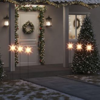 vidaXL L&aacute;mpara De Navidad Led Plegable 3 Unidades Blanco 35 Cm Vidaxl