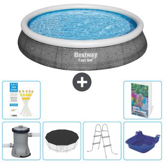 Bestway Piscina Bestway Fast Set Redonda - 396x84 Cm - 7-piezas S314
