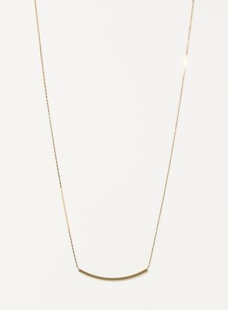 Simons Womens Long metallic tube chain