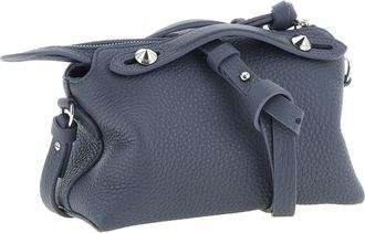 Fendi Calfskin Leather Clutch - Navy