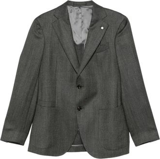 Luigi Bianchi Mantova 03C Giacca - - Jackets - Uomo - Grigio - M