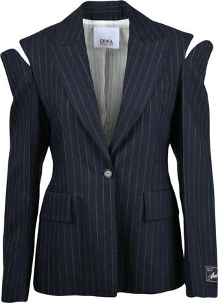 Erika Cavallini Semi Couture Donna, Giacche, Blu, L, new