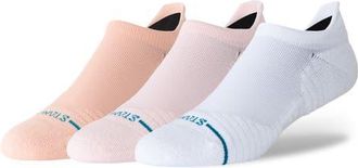 Stance Assorted 3-Pack Solid Mid Tab Socks in White/pink/coral Multi at Nordstrom, Size Medium