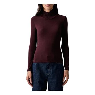 Twinset Coltrui met lange mouwen - Dames - Tops - Paars - Maat: S Viscose
