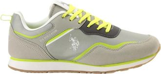 U.S.Polo Association Gele Print Slip-On Sneakers - Dames - Sneakers - Grijs - 35 EU - Su&egrave;de - Schoenen