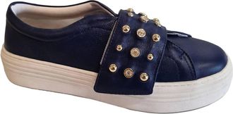 Verofatto Womens Couro Viena Sneaker In Navy