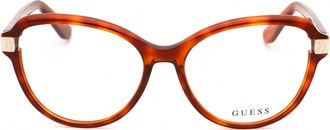 Guess GU2955 Cat-Eye Acetate Eyeglasses - Brown
