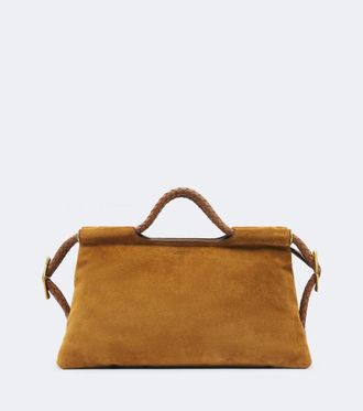 Isabel Marant Pipa Medium suede top-handle bag