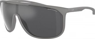 A|X Armani Exchange Grey Mirror Silver Shield Mens Sunglasses AX4137SU 81806G 35
