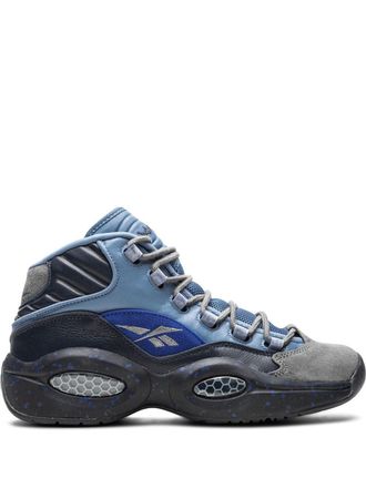 Reebok Question Mid Stash sneakers - unisex - Leather/Rubber/Suede - 9.5 - Blue