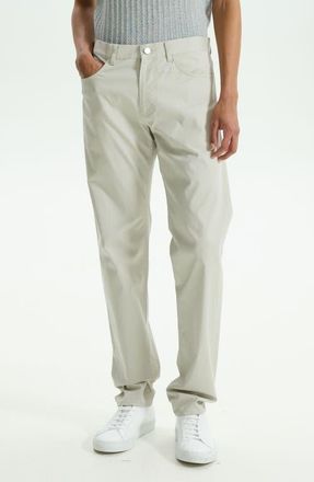 Theory Zaine Slim Straight Stretch Five Pocket Pants in Limestone at Nordstrom, Size 30