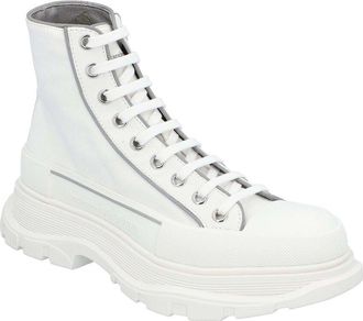 Alexander McQueen Alexander Mcqueen Mens Canvas Tread Slick Boot, Never Worn (Authentic Pre- Loved)