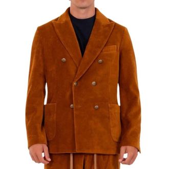 Circolo 1901 Blazers, male, Brown, Size: M Circolo Jackets