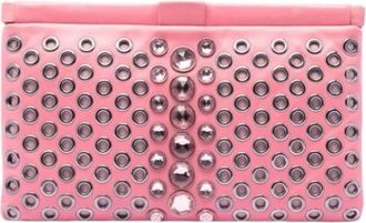 Miu Miu Pre-owned Nappa Leren Clutch - Dames - Vintage Clutch - Roze - ONE Size - Leer - Vintage