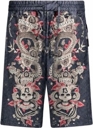 John Richmond Uomo, Pantaloncini, Multicolore, L, new