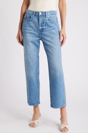 Frame Denim Atelier Le Jane High Waist Ankle Straight Leg Jeans in Daylight Pearl at Nordstrom Rack, Size 32