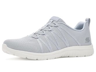 Skechers Virtue - She Sparkles Womens Shoes Light Gray : 8.5 B - Medium, Textile